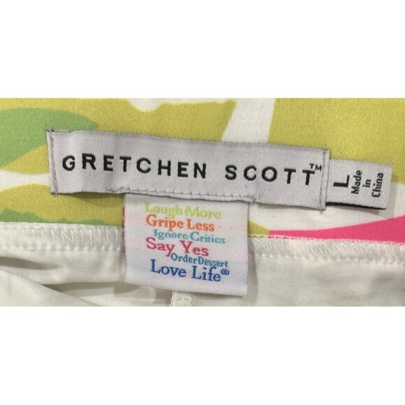 Gretchen Scott Skippy Skort Bright Colors Stretch Pull On Tennis Golf Size Large - Picture 4 of 4